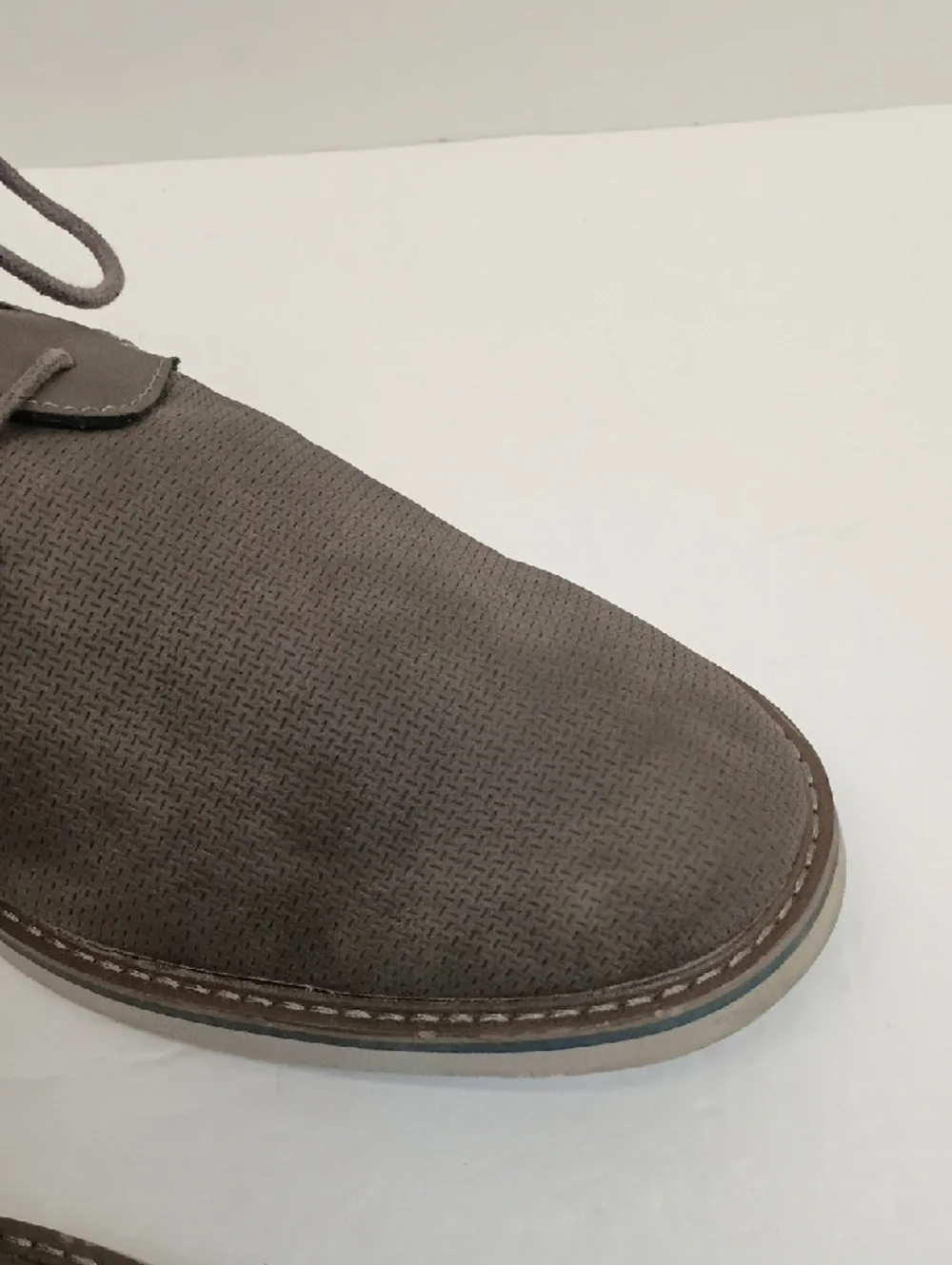 Nunn Bush Gray Suede Lace Up Oxford Shoes Comfort Casual Size 12